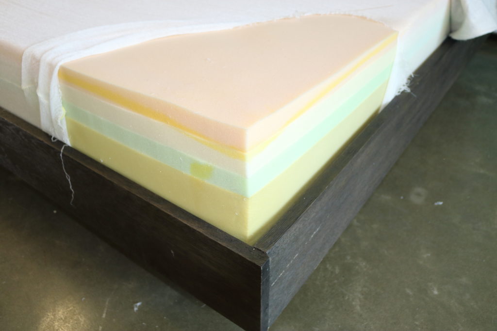 The foams that make up the Casper mattress
