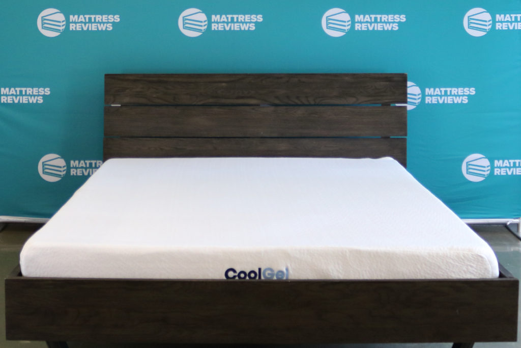 A wide shot of the Classic Brands 6 Inch Cool Gel mattress