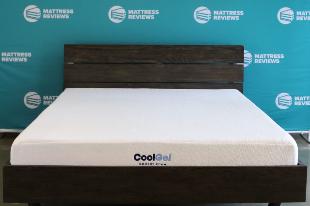 A wide shot of the Classic Brands 8 Inch Cool Gel mattress