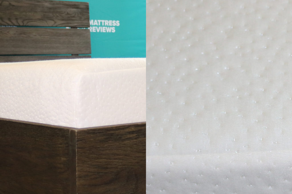 The Classic Brands 8 Inch Cool Gel mattress cover corner and wideshot
