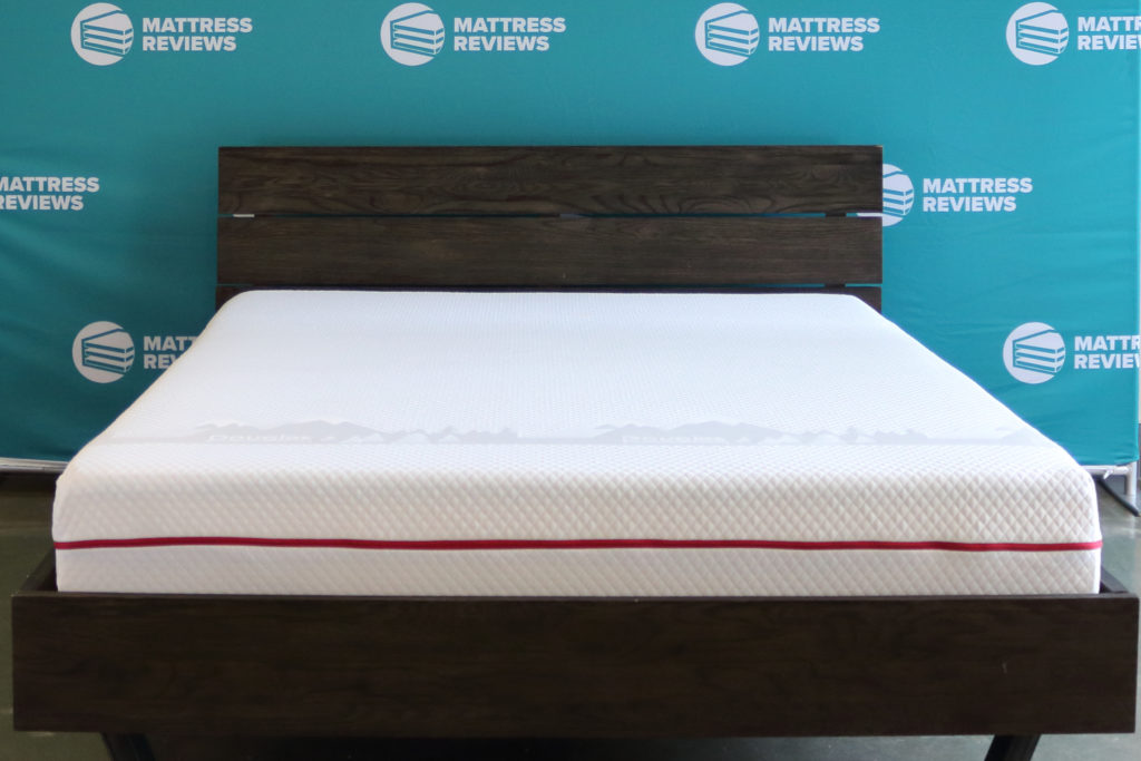 A wide shot of the Douglas mattress