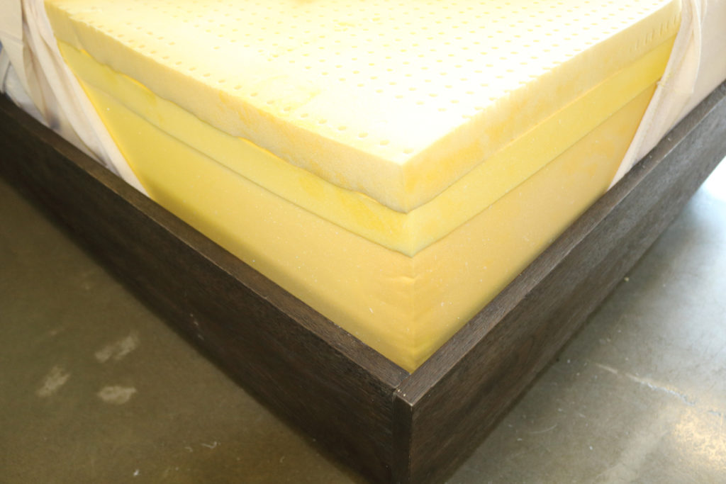 A close up of the Novosbed foam layers