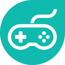 An icon of a video game controller.
