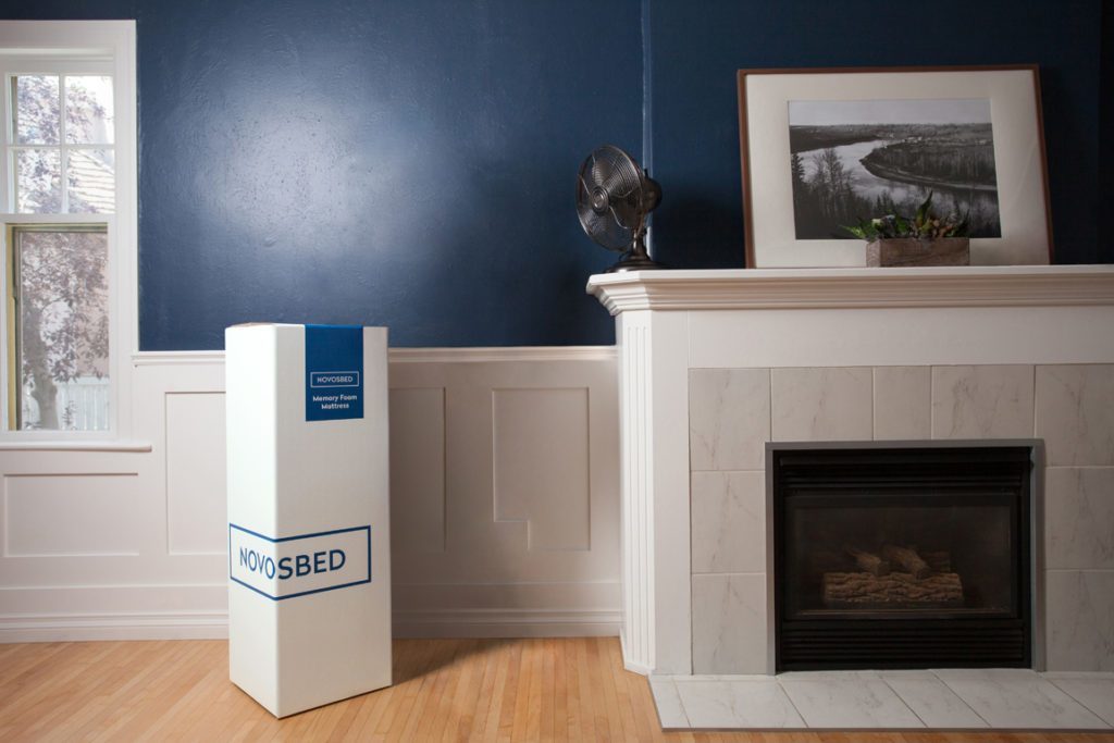 Image of the Novosbed mattress box.