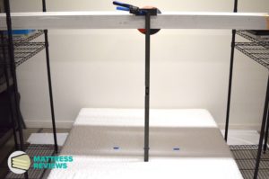 Image of the Novosbed Soft mattress bounce being testing by Mattress-Reviews.com the best source of professional, unbiased information for mattresses online.