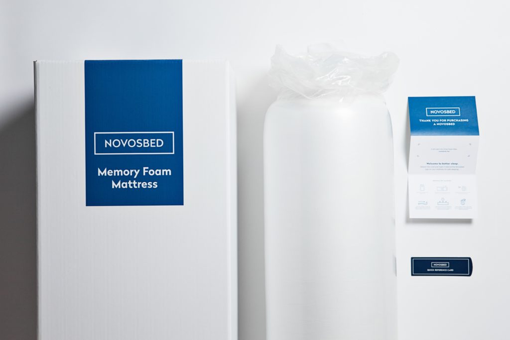Image of the Novosbed mattress box.