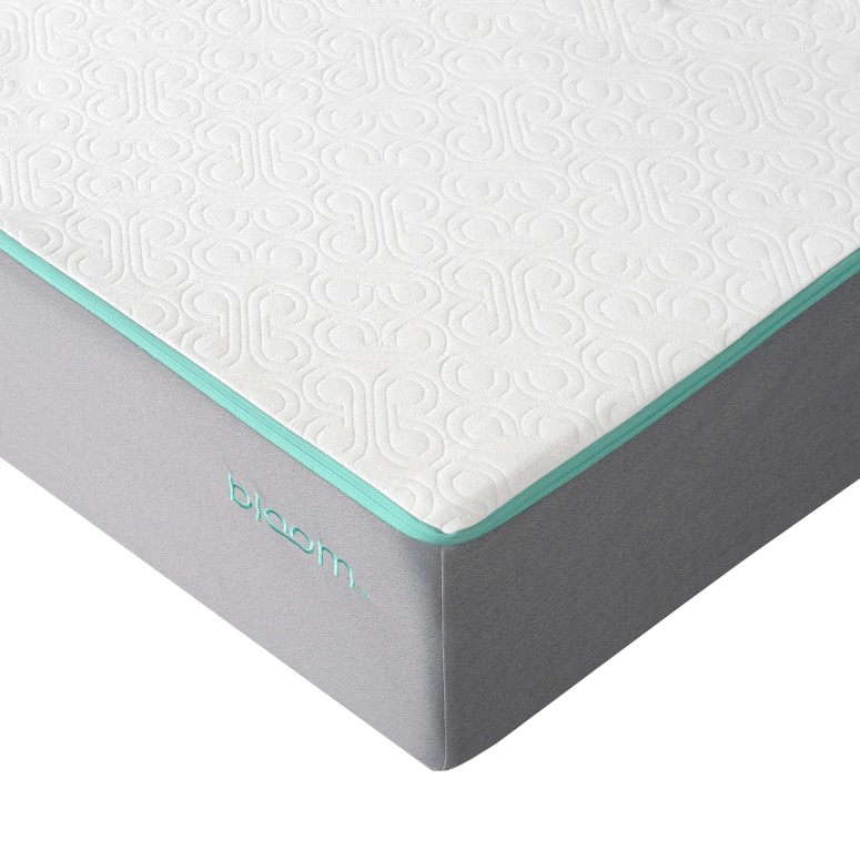 Image of the corner of the Bloom mattress by Sleep Country.