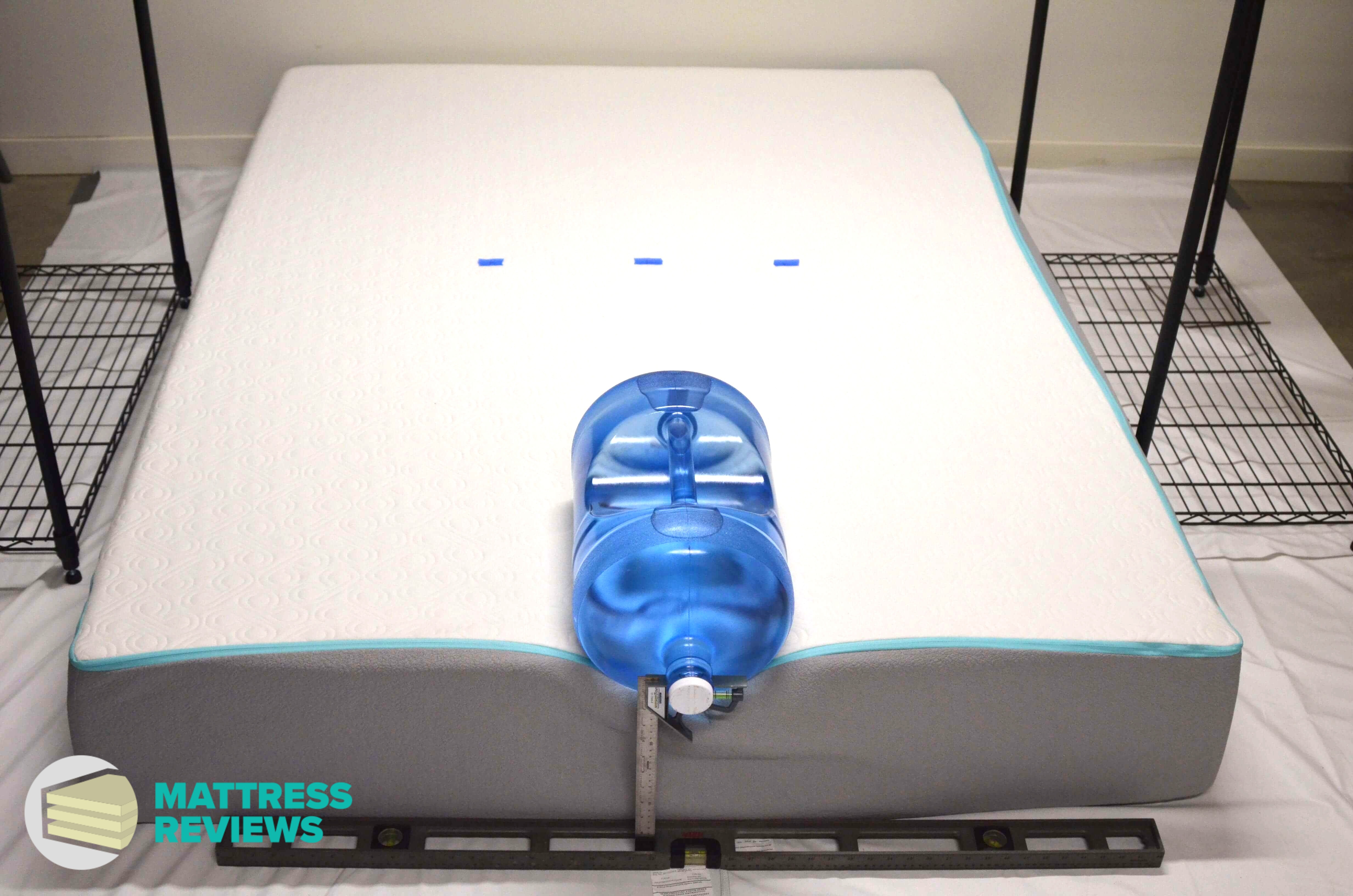 Image of the Bloom mattress edge support test.