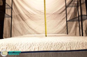 Image of the Novosbed (Soft) mattress bounce test.
