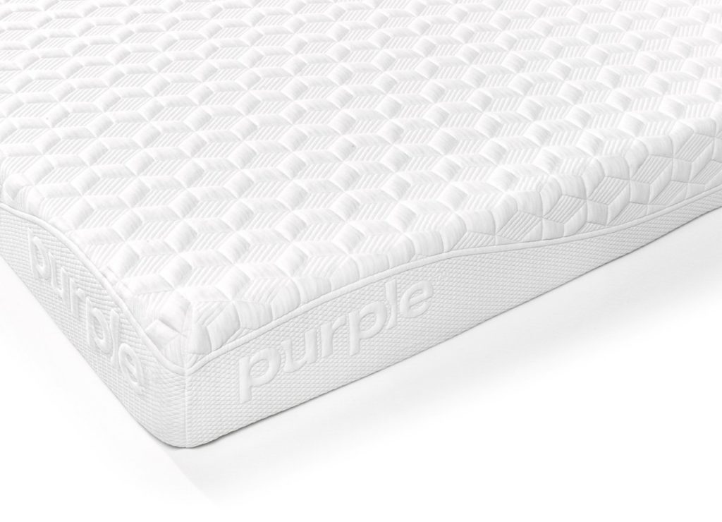 Image of the corner of the Purple mattress on Mattress-Reviews.com, the best source of professional, unbiased information for mattresses online.