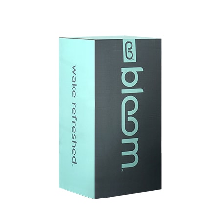 Image of the Bloom mattress by Sleep Country box.