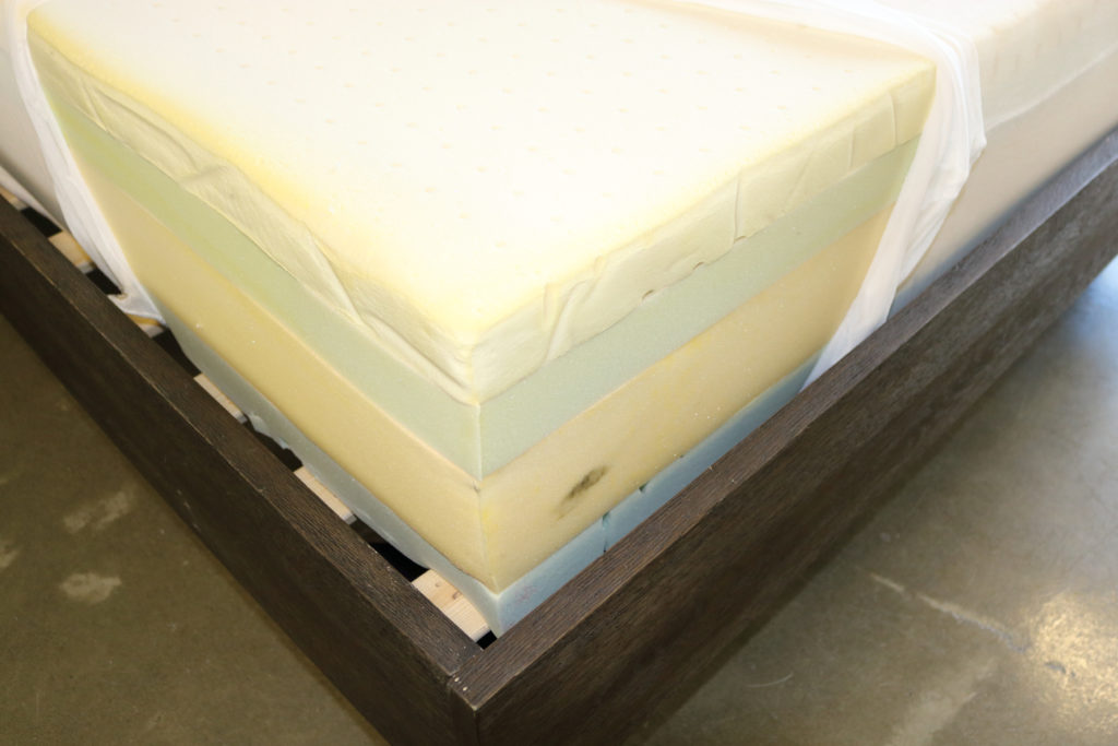 Image of the layers of the Fleep mattress on Mattress-Reviews.com, the best source of professional, unbiased information for mattresses online.