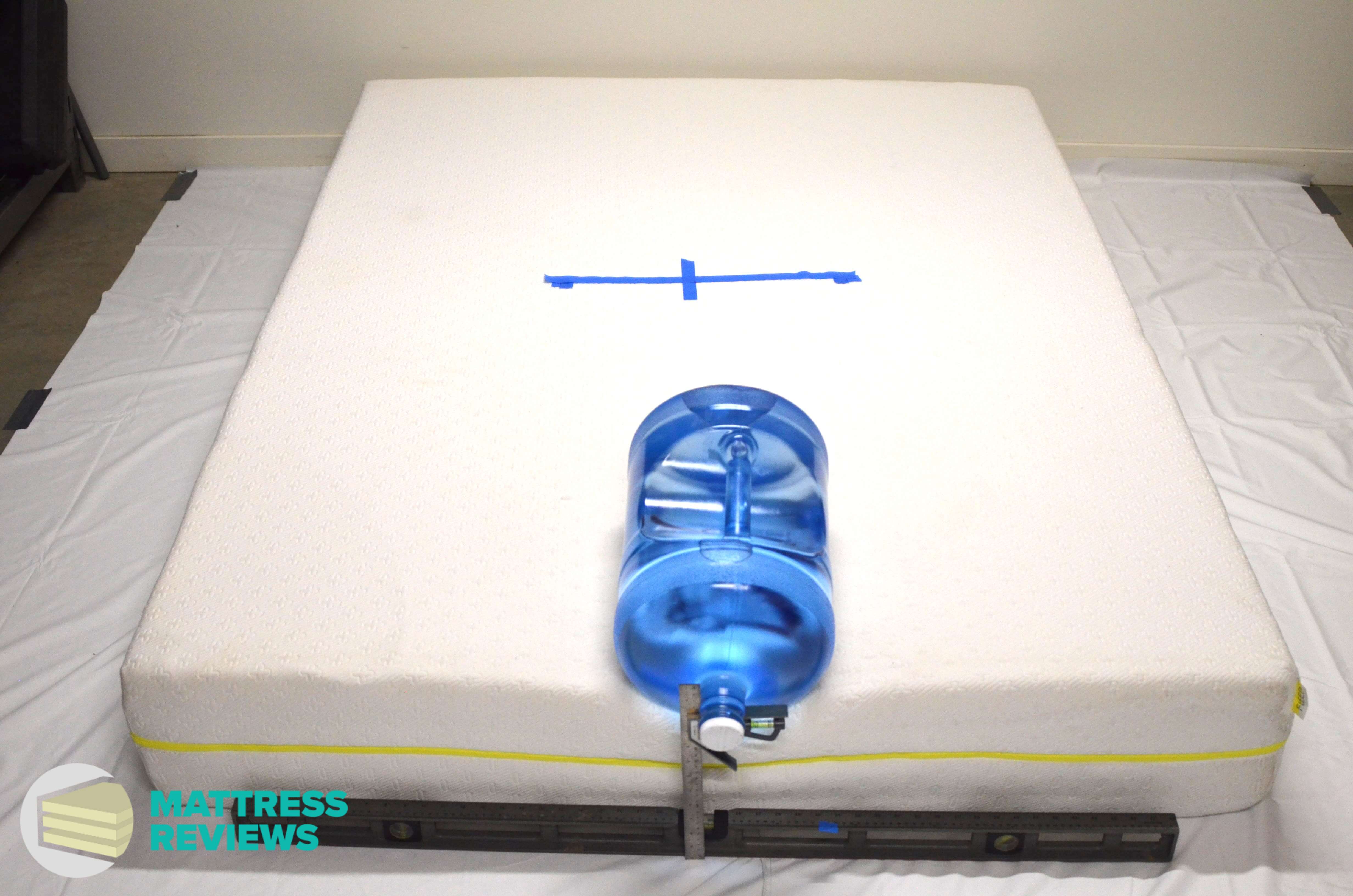 Image of the Fleep Firm mattress edge support test.