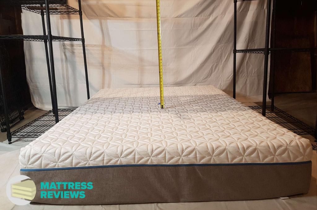 Image of the Tempurpedic Cloud Supreme mattress bounce test.