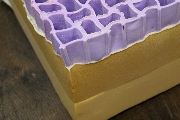 Image of the Purple mattress layers.