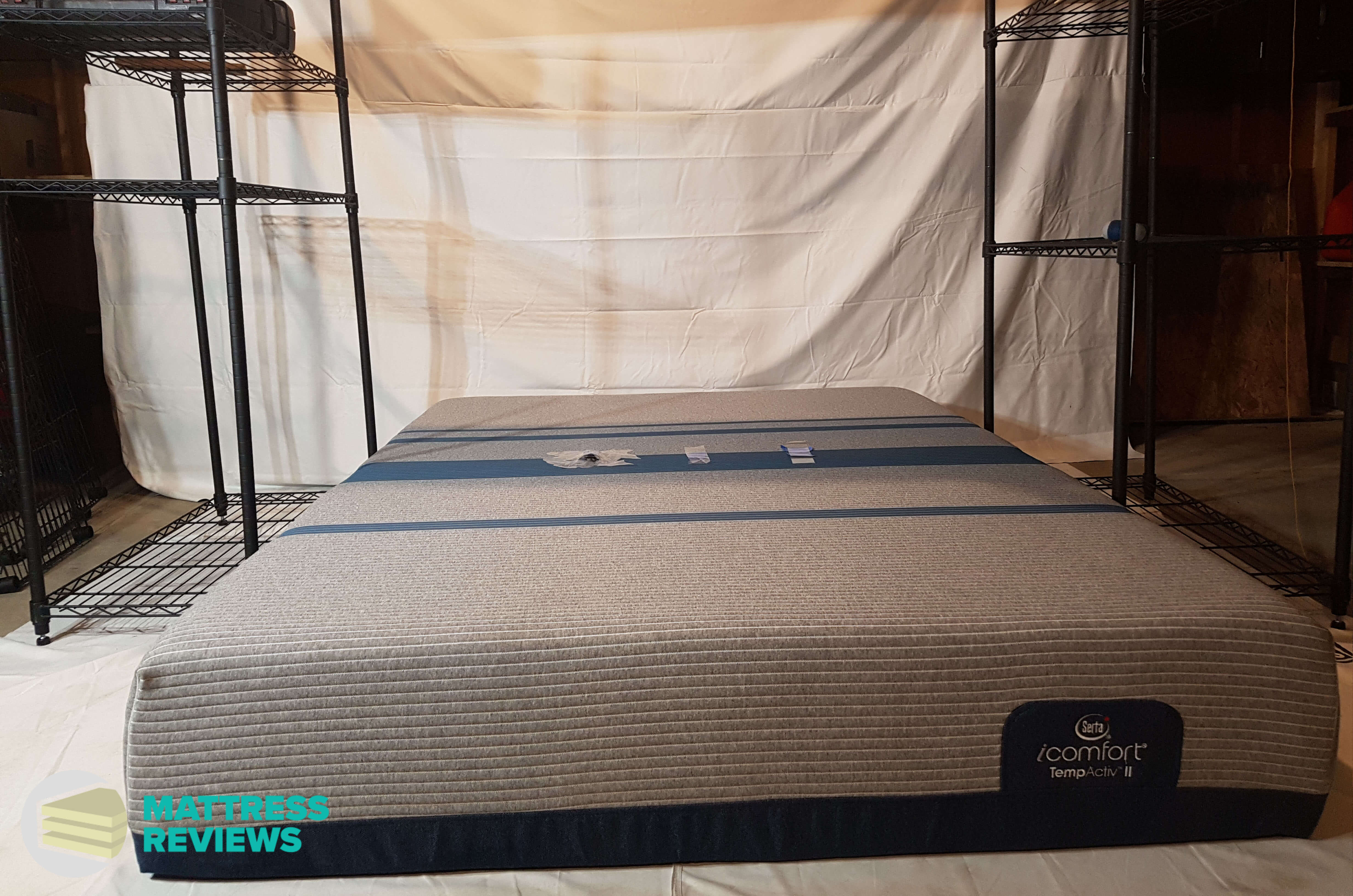 Image of the Serta iComfort TempActiv II mattress motion isolation test.