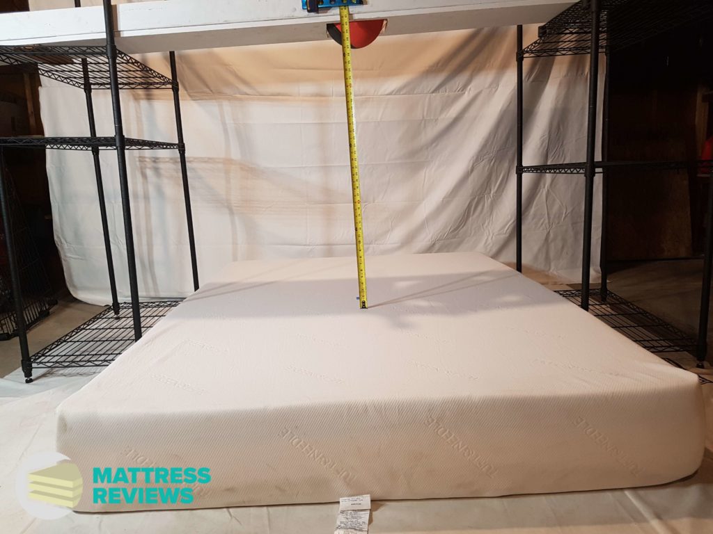 Image of the Tuft & Needle mattress bounce test.