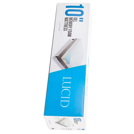 Image of the Lucid mattress box.