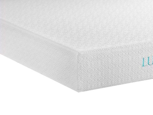 Image of the corner of the Lucid mattress.