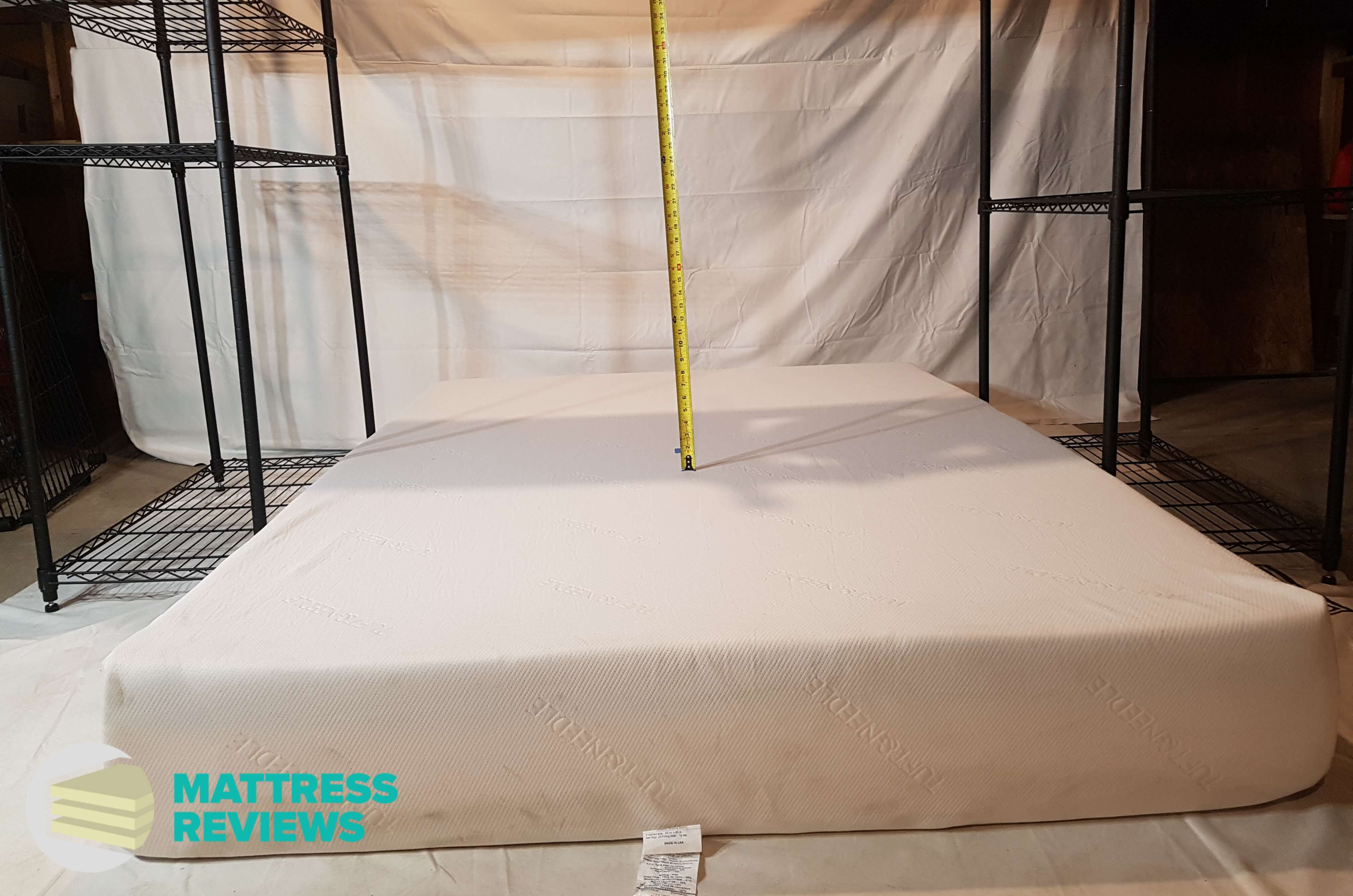Image of the Tuft & Needle mattress bounce test.