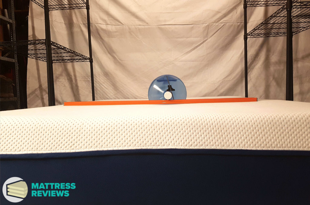 Image of the Amerisleep mattress firmness test.