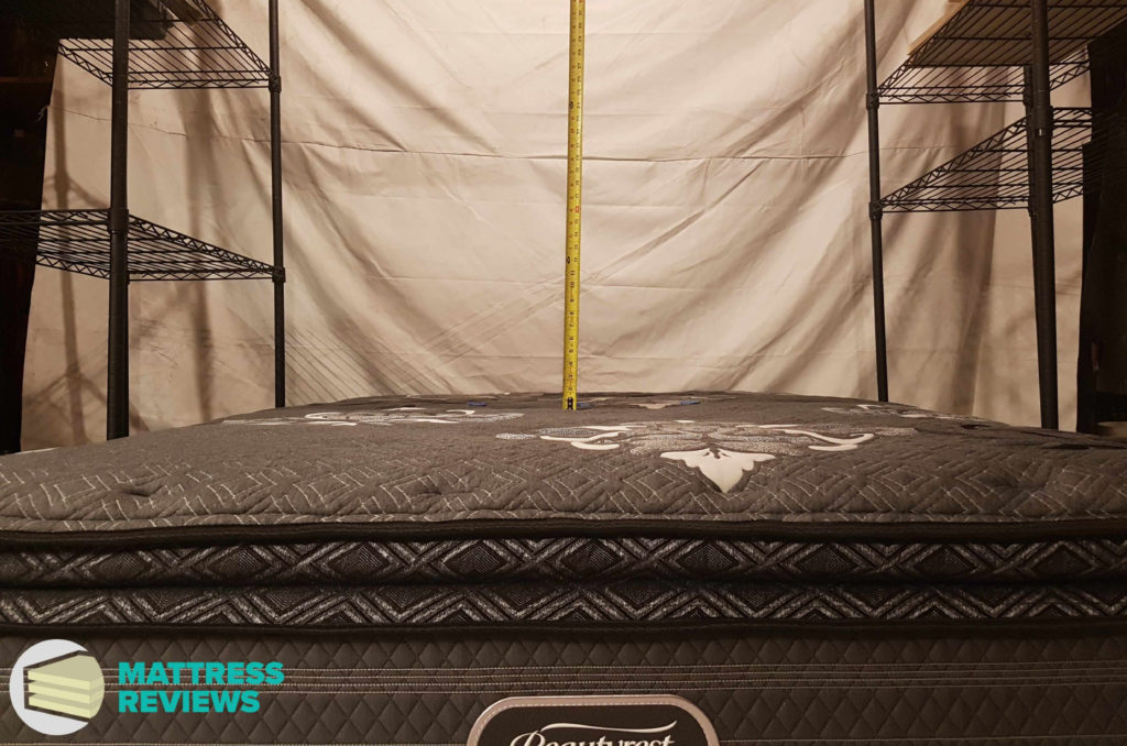 Image of the Beautyrest Black mattress bounce test.