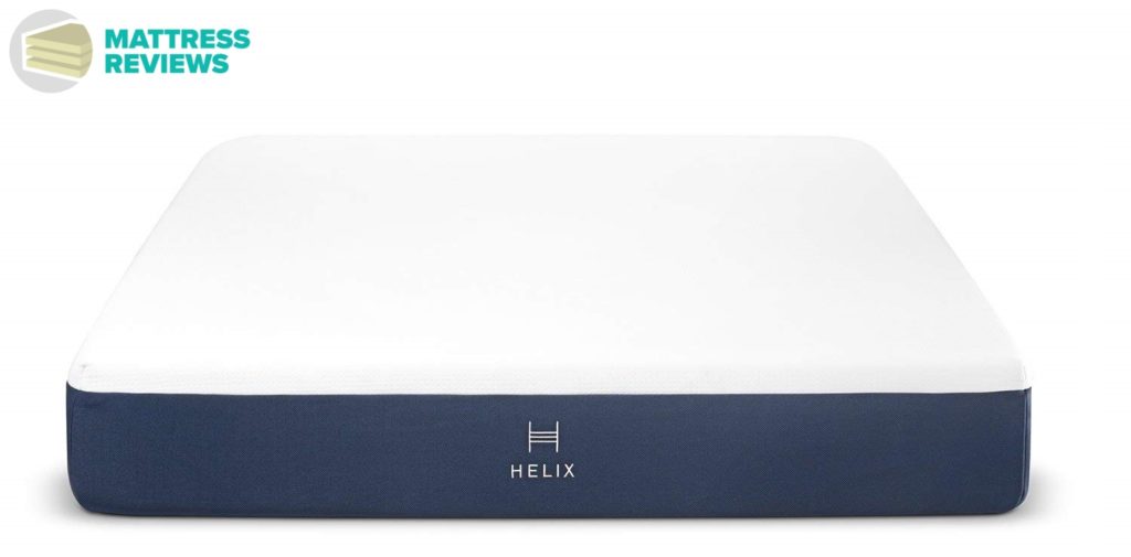 Image of the front of the Helix mattress.