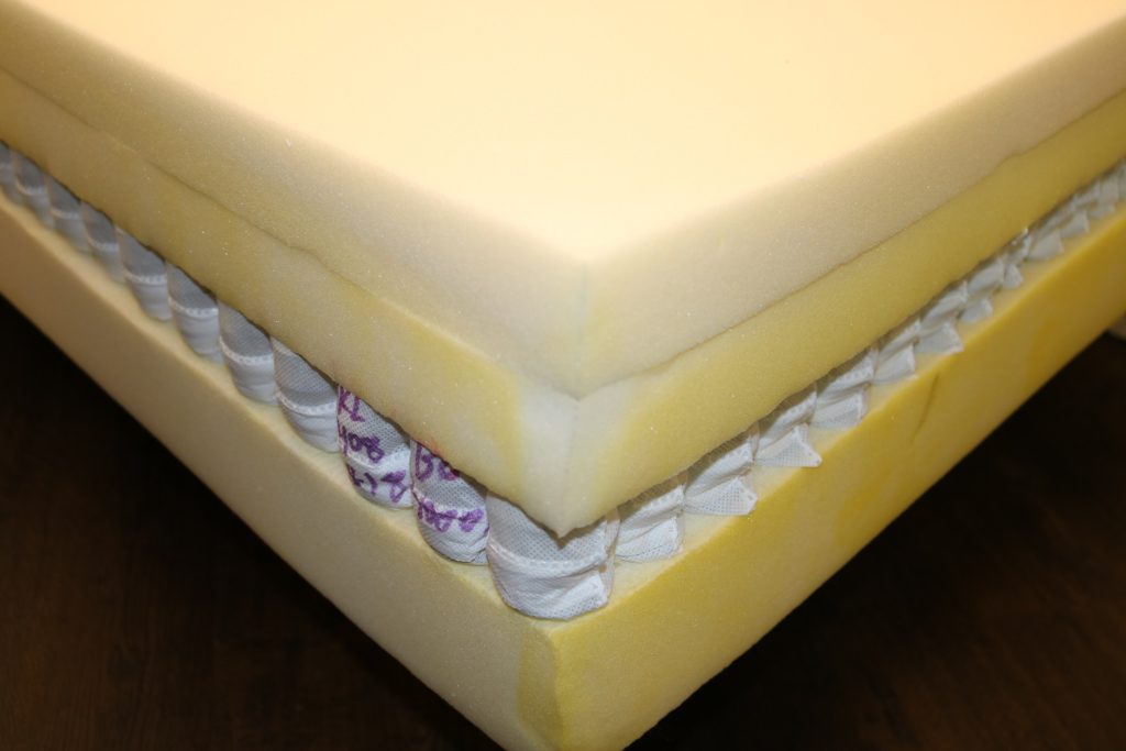 Image of the Helix mattress foam layers.