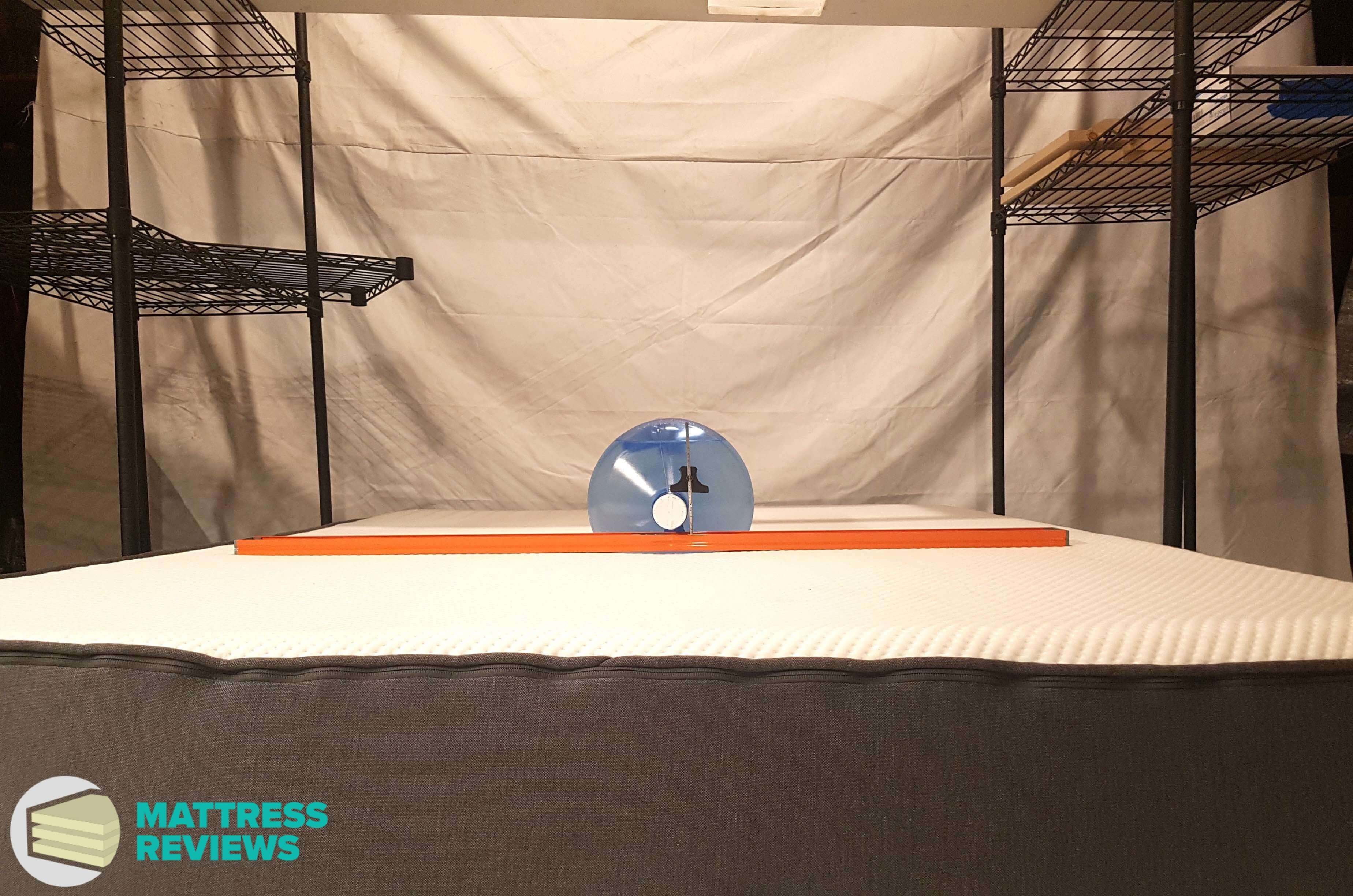 Image of the Casper mattress firmness test.