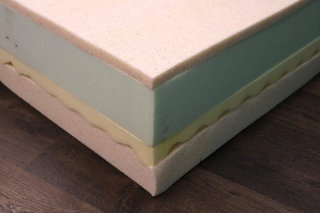 Image of the Layla mattress foam layers.