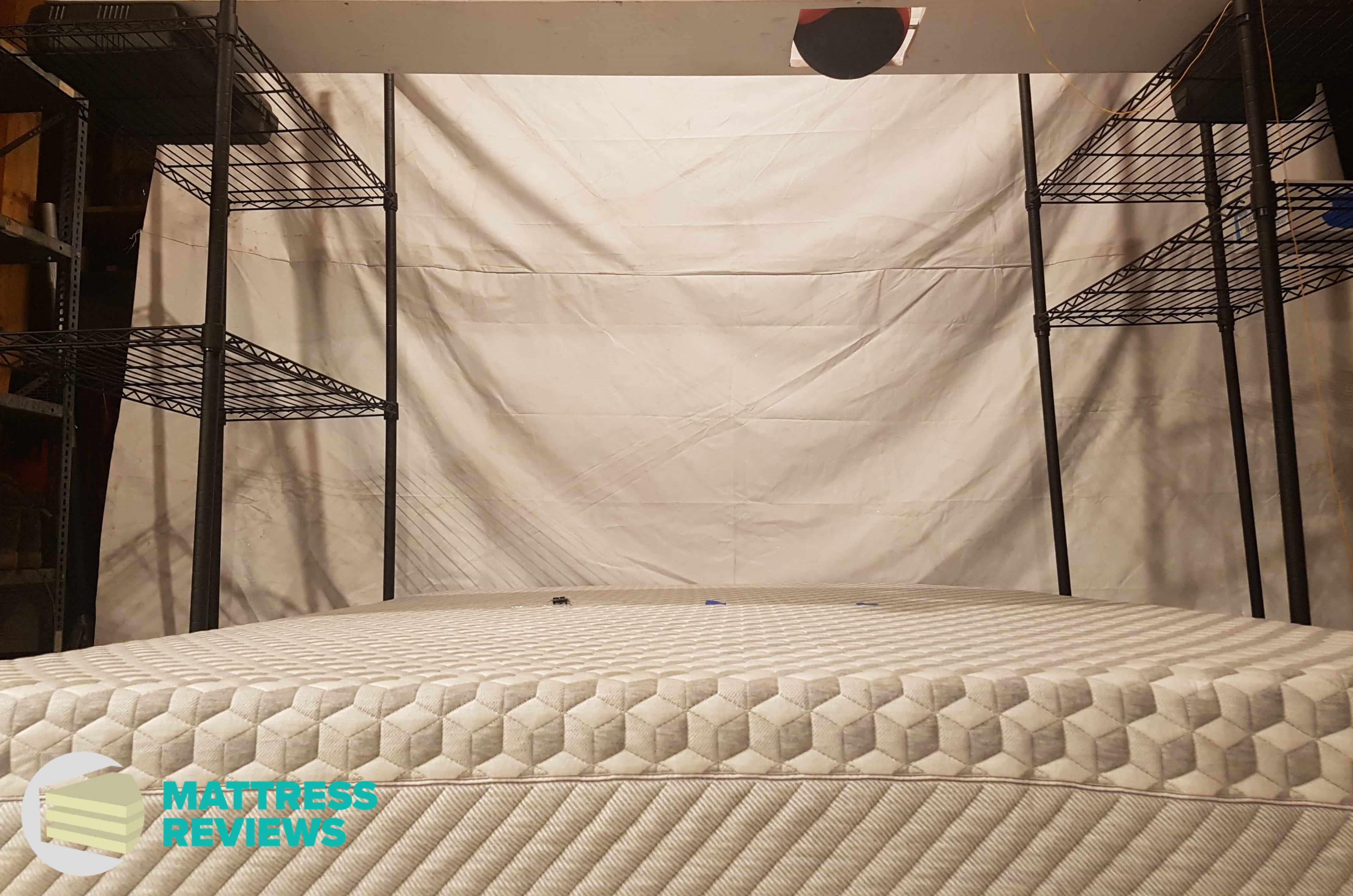 Image of the Layla mattress motion isolation test.