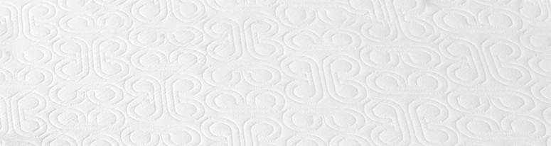 Close up image of the Bloom Mist mattress cover fabric.
