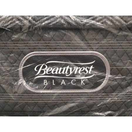 Image of the Beautyrest Black Devotion mattress in plastic wrapping.