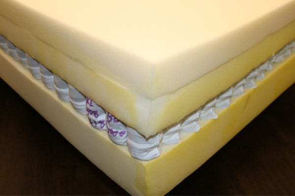 Image of the Helix mattress foam layers.