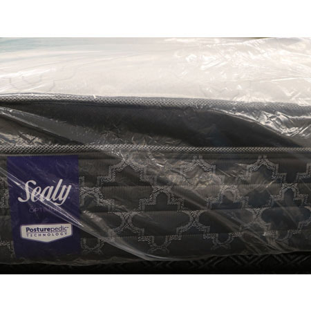 Image of the Sealy Posturepedic mattress in packaging.