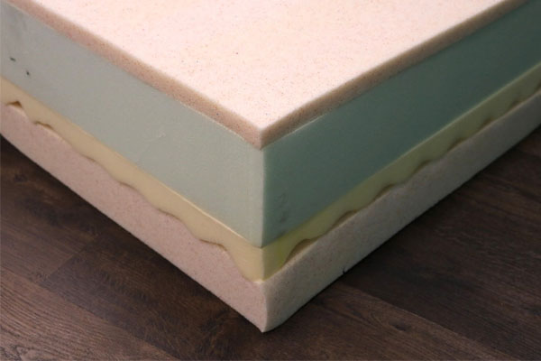 Image of the Layla mattress foam layers.