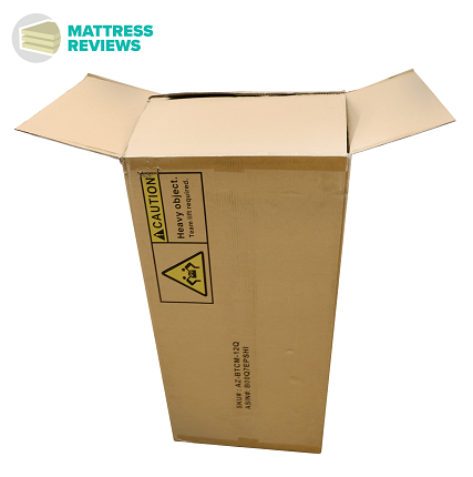 Image of the Zinus mattress box.