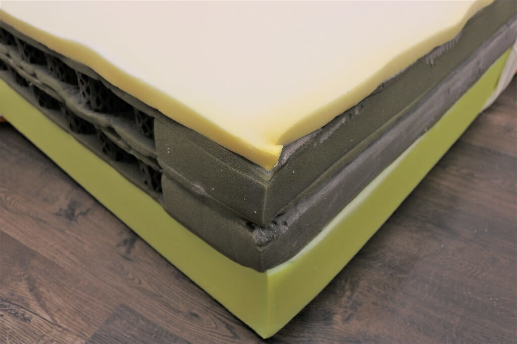 Image of the Dormeo Octaspring 6800 mattress foam layers.
