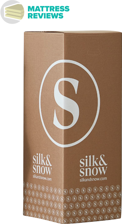 Image of the Silk and Snow mattress box.