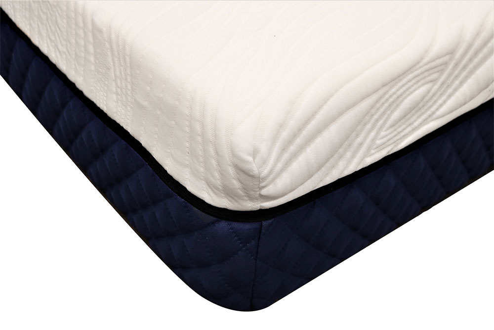 Image of the Silk and Snow mattress out of its box.