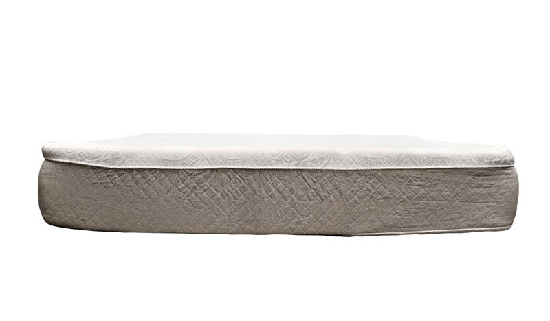 Side profile image of the Costco Novaform Serafina Pearl mattress against a white background.