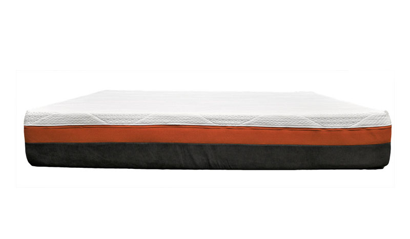 Side view image of the Dormeo Octaspring 6800 foam mattress against a white background.