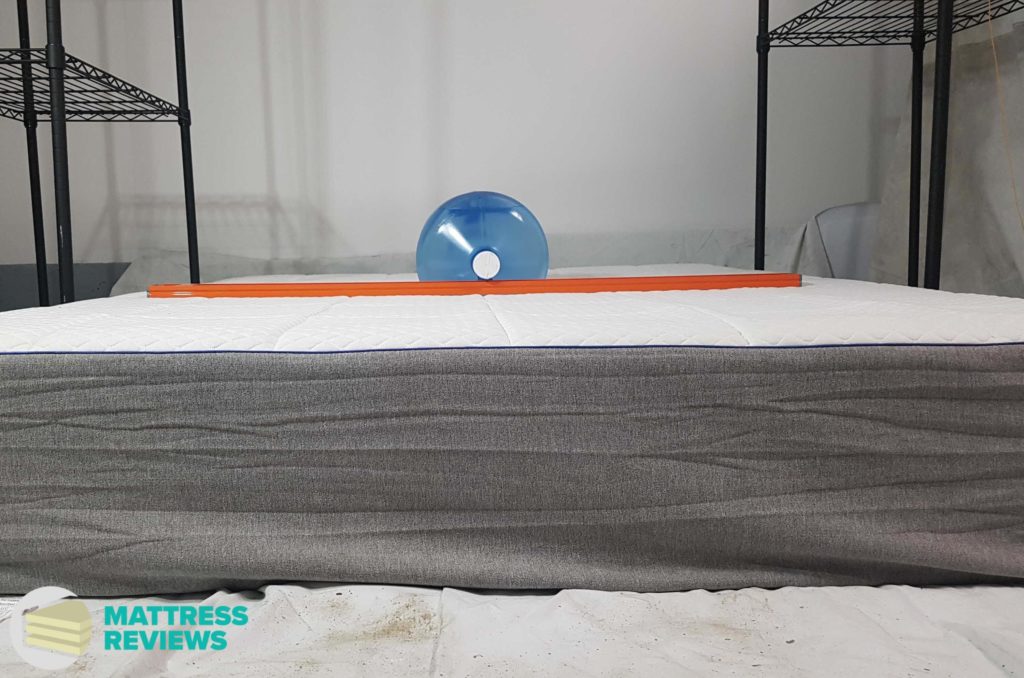 Image of the Nectar mattress firmness test.