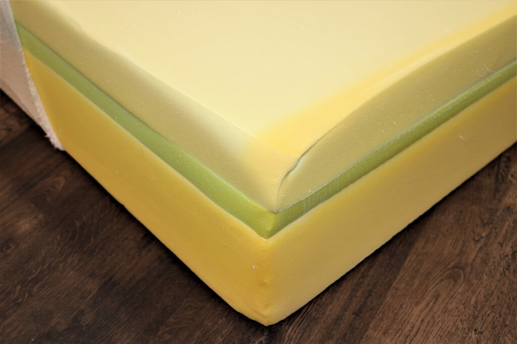 Image of the Nectar mattress foam layers.