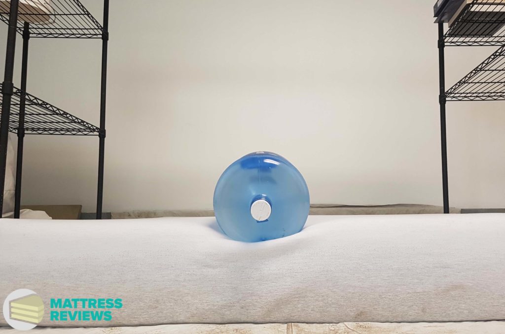 Image of the Casper Wave mattress edge support test.