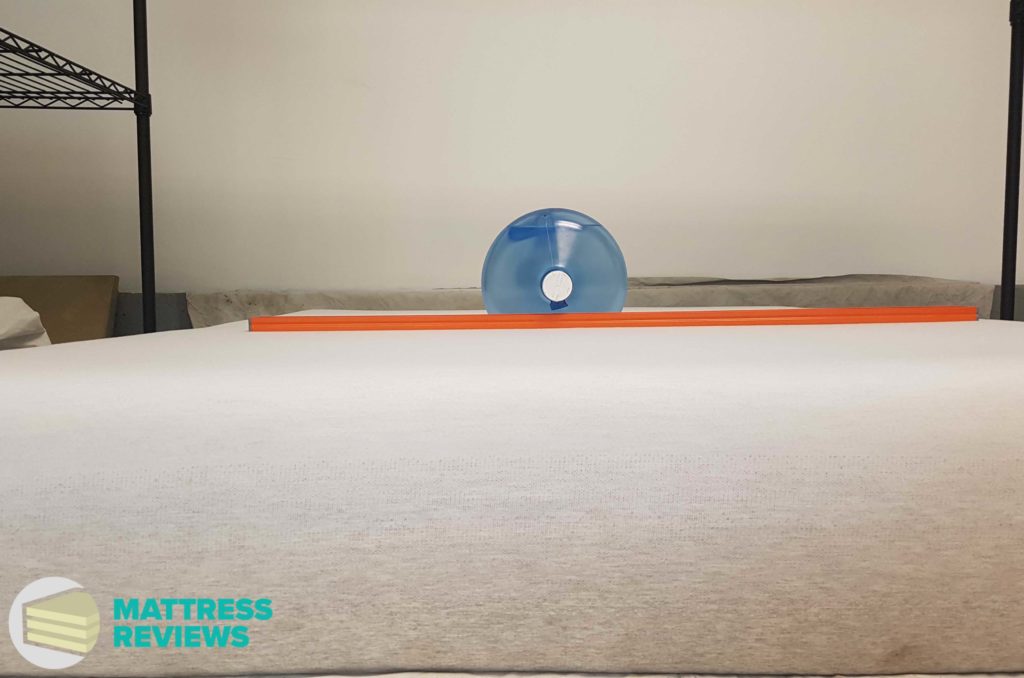 Image of the Casper Wave mattress firmness test.