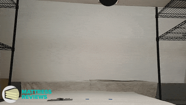 Looping video of the IKEA foam mattress motion isolation test.