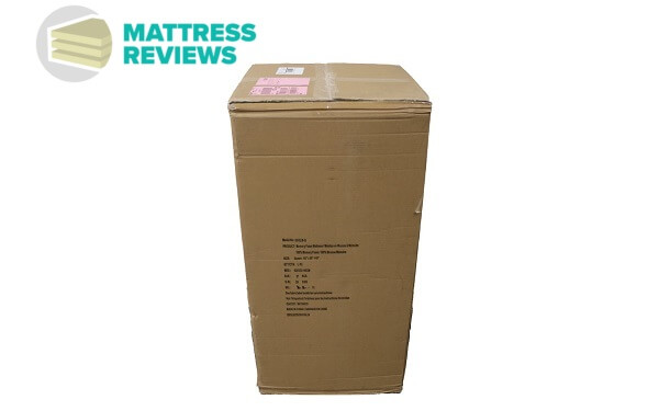 Image of the brown PerfectSense mattress box.