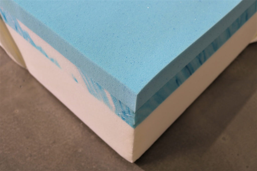 Image of the PerfectSense mattress foam layers.