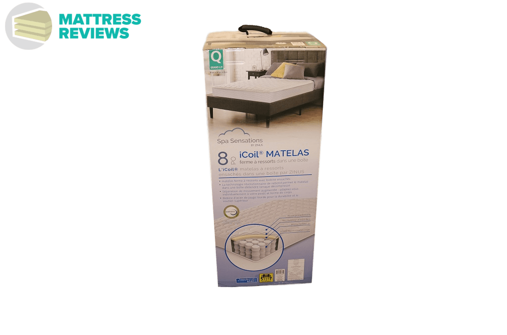 Image of the Spa Sensations mattress box.